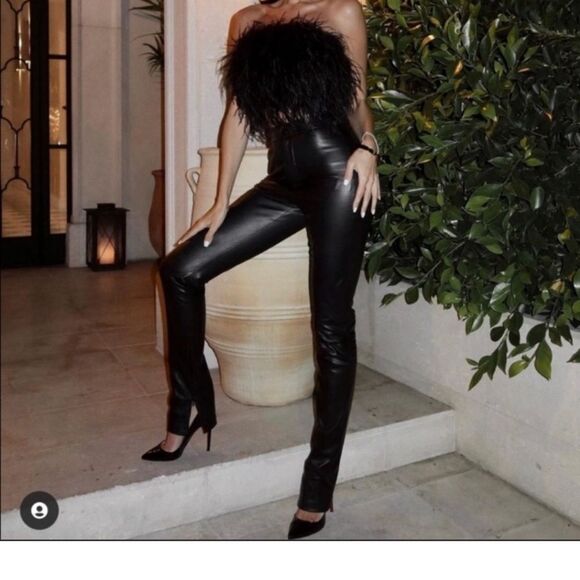 Zara Vegan leather Pants - Picture 1 of 8